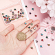 DICOSMETIC 60Pcs 10 Colors Rhinestone Charms Stainless Flat Round Charms Small Shiny Crystal Dangle Charms for DIY Necklace Bracelet Earrings Jewelry Making STAS-DC0007-68-3