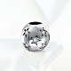 Runde 925 Sterling Silber Zirkonia europäischen Perlen STER-BB15825-5