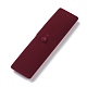 ベルベットのネックレスボックス  ダブルフリップカバー  ショーケースジュエリーディスプレイネックレス収納ボックス用  長方形  暗赤色  23x6.1x4cm VBOX-G005-12B-1