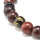 Buddhism Prayer Beads Stretch Bracelet BJEW-JB07124-4