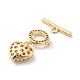 Brass Micro Pave Clear Cubic Zirconia Toggle Clasps KK-F860-59G-2