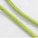マクラメラテール中国結び作り用コードラウンドナイロン編み込みひも糸  サテンコード  黄緑  2mm  約10.93ヤード（10m）/ロール NWIR-O001-A-15-2