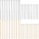 Sunyclue 400pcs4スタイル304ステンレススチールフラットヘッドピン  ゴールデン·ステンレス鋼色  35~50x0.7mm（21ゲージ）  100個/スタイル STAS-SC0005-78-2