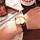 カップルの腕時計  繊細なビジネスメンズ防水クォーツ腕時計  ゴールド  ゴールドカラー  周囲：240ミリメートル WACH-BB19183-03-10