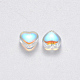 Perles de verre peintes par pulvérisation transparent GLAA-R211-02-D02-2