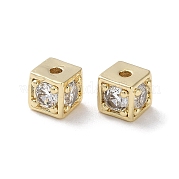 Латунные микропаве из прозрачного кубического циркония KK-Z049-03G