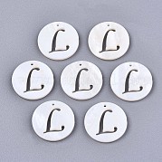 Подвески из натуральных пресноводных ракушек SHEL-S276-119L