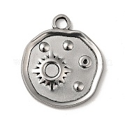 Подвеска из нержавеющей стали 304 в тибетском стиле со стразами STAS-G278-11AS