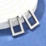 Серьги-кольца Huggie Hoop из нержавеющей стали 304 STAS-R115-21P