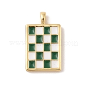 Подвески из латуни с эмалью в стойку KK-Z047-03G-02-RS