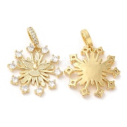 Латунные микро проложить кубического циркония подвески KK-M246-14G