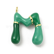 Латунь эмаль подвески KK-E093-03G-M