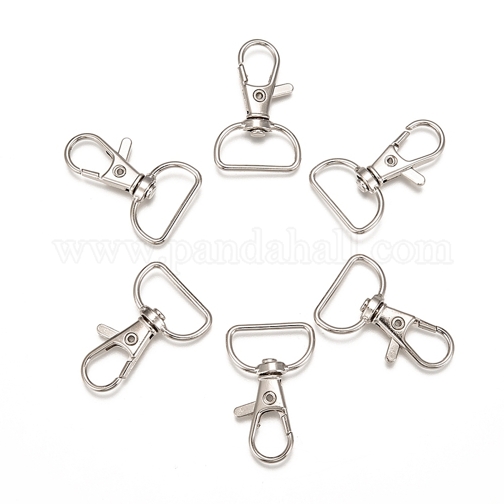 Wholesale Zinc Alloy Swivel D Rings Lobster Claw Clasps - Pandahall.com