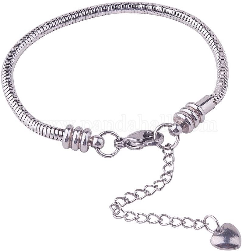 Shop PandaHall Elite 304 Stainless Steel European Snake Chains
