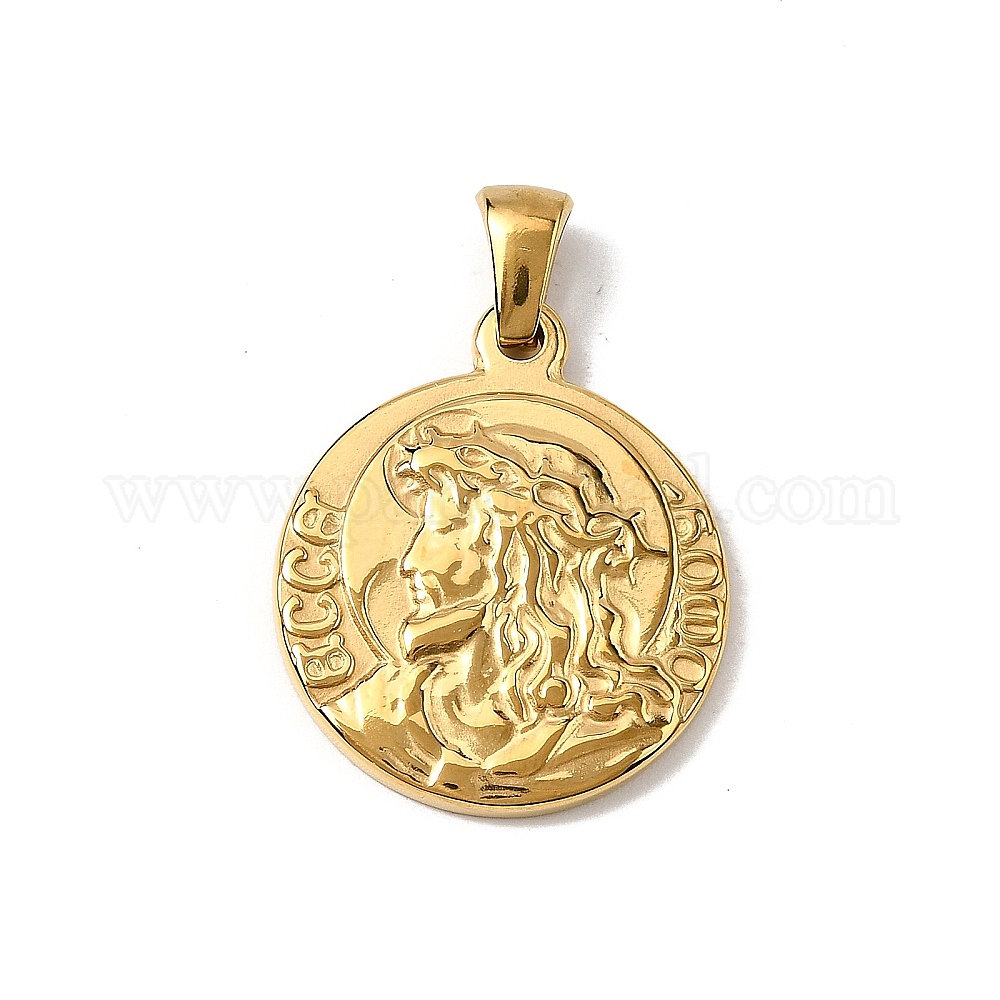Pendentif Ovale évidé 35x31 Mm 2 Trous - Acier Inoxydable 304 X1 P 473691