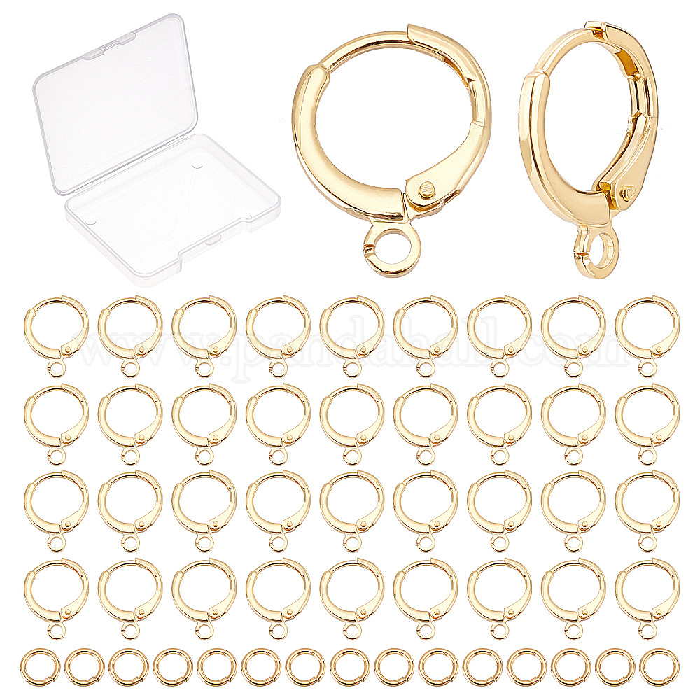 Lot de 10 paires de boucles d'oreilles créoles rondes de 100 mm, bijoux