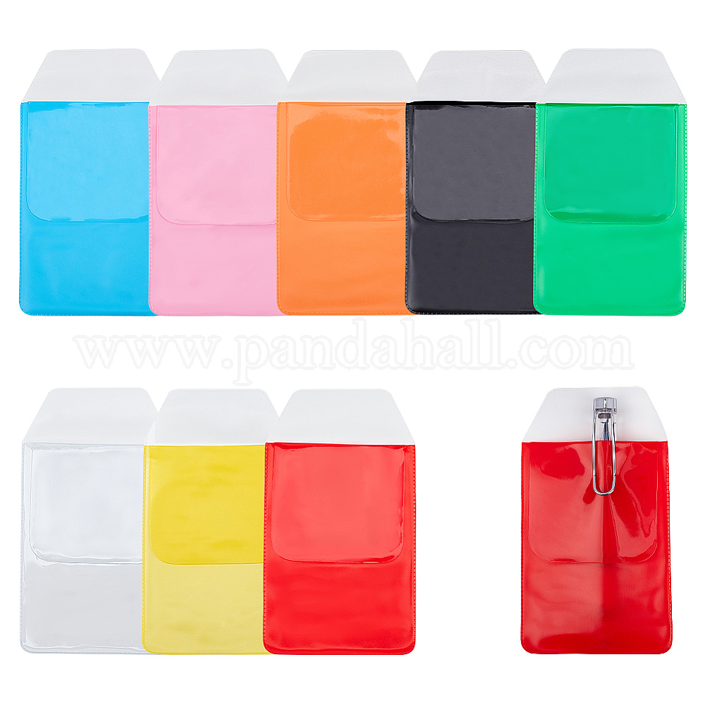 Shop PandaHall 16pcs 8 Colors Shirt Pocket Protectors PVC Pen Holder