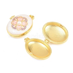 Ciondoli medaglione in ottone&nbsp;KK-D232-01G-04