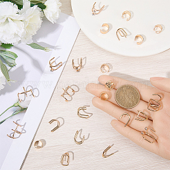 6 stücke 6 arten legierung strass haar zubehör&nbsp;EJEW-WH20005-003G