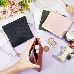 5 stücke 5 farben rechteck imitation leder mehrzweck schrapnell make-up taschen&nbsp;ABAG-HY0001-12