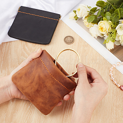 2 pochette à monnaie vintage en cuir&nbsp;AJEW-CL0005-02