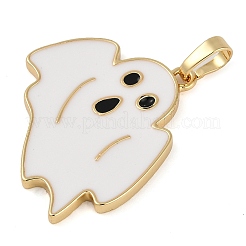 Halloween-Anhänger mit Messing-Emaille-Beschichtung&nbsp;KK-U032-11A-G
