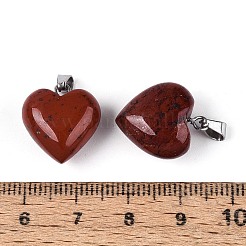 Pendentifs de jaspe rouge naturel&nbsp;G-T143-49G