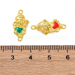 Elefanten-Verbindungsstück aus Messing mit Emaille&nbsp;KK-H497-01G
