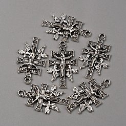 Tibetischer stil Aluminium Anhänger & Charms&nbsp;FIND-CJC0007-89