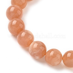 Stretch-Armbänder aus natürlichen Sonnensteinperlen für Männer und Frauen&nbsp;BJEW-I322-01A