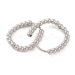 Boucles d'oreilles créoles en acier inoxydable 304 anti-ternissement&nbsp;EJEW-G395-27P