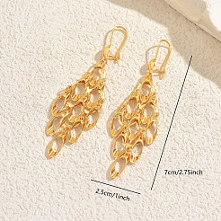Orecchini a cerchio con rombo in ottone&nbsp;LP1975