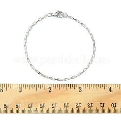 3 Stück 3 Stil 316 chirurgischer Edelstahl Box & venezianische Kette Armband Set mit Kreuzanhängern&nbsp;BJEW-FS0001-07