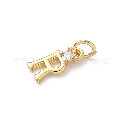 Ciondoli in ottone con pavé di zirconi chiari&nbsp;KK-A273-01G-R