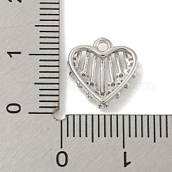 Pendentif en laiton micro pavé de zircone cubique pour la saint-valentin&nbsp;LS-ZIRC-R020-02P