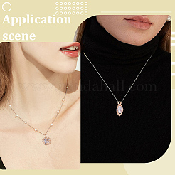80 pièces 8 styles pendentifs en alliage&nbsp;ZIRC-SP0001-13KCG