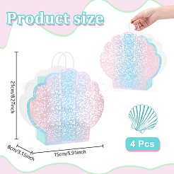 Holografische Papierverpackungstaschen mit Griff&nbsp;CARB-WH0015-09