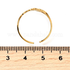Verstellbare Manschettenringe aus Edelstahl 304&nbsp;RJEW-S628-04G