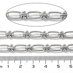 Anlaufgeschützte ovale Gliederketten aus Edelstahl 304 mit Knoten&nbsp;CHS-B005-01P