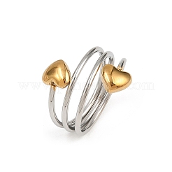Fingerringe aus Edelstahl 304&nbsp;RJEW-D331-01B-PG