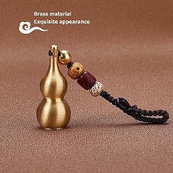 Gourde en laiton détachable ornement suspendu feng shui pour la richesse et le succès&nbsp;KEYC-WH0036-17G