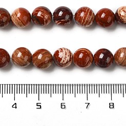 Natürliche rote Schlangenhaut-Jaspis-Perlenstränge&nbsp;G-H298-A02-03