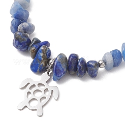 Braccialetto di perline di pietre preziose miste naturali&nbsp;BJEW-JB12976-01