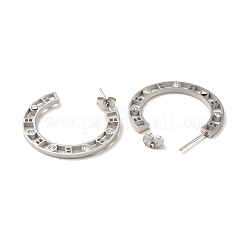 Ohrstecker mit Kristall-Strass-Anfangsbuchstaben b&nbsp;STAS-H175-28P