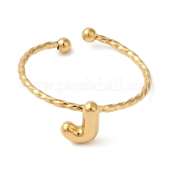 Anillos de puño abiertos de acero inoxidable 304&nbsp;RJEW-K261-02G-J