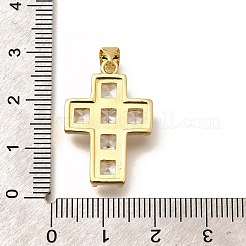 Cremagliera placcatura micro ottone spianare pendenti zirconi&nbsp;KK-L226-005G-04