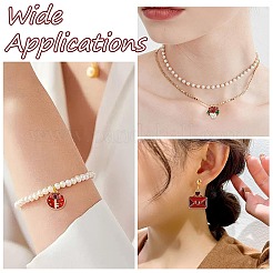 45 stücke 9 stile valentinstag thema legierung emaille anhänger&nbsp;FIND-CJ0003-80