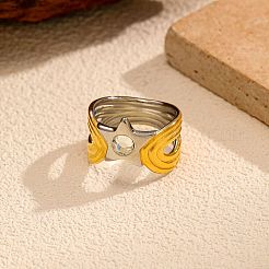 Anillos de dedo de acero inoxidable 304&nbsp;FS-WG1E6A6-01