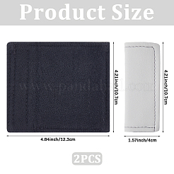 2 funda protectora para manija de puerta de coche de piel sintética&nbsp;AJEW-CL0002-56A