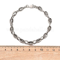 Bracelets à maillons en acier inoxydable 304 pour femmes et hommes&nbsp;BJEW-C148-06AS